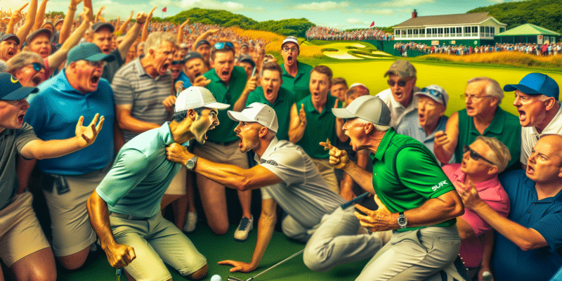 découvrez la réaction passionnée de rory mcilroy lorsqu'il s'en prend à un spectateur qui critique son caddie lors d'un tournoi. un moment fort qui souligne l'importance du soutien dans le monde du golf.