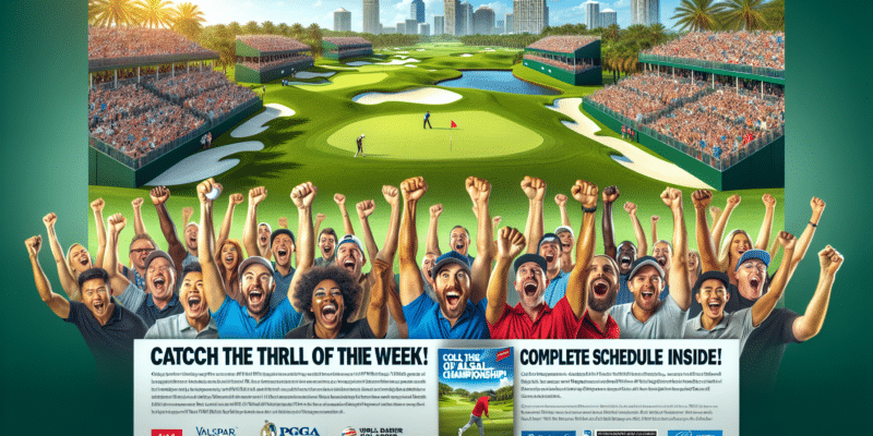 découvrez le programme complet de la semaine avec les performances des français au pga tour lors du valspar et l'escale du dp world tour à singapour. ne manquez aucune action golfique excitante!