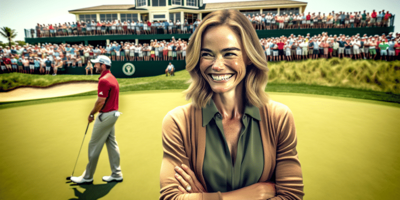 découvrez la réaction pleine d'humour de la compagne du golfeur du pga tour suite à l'incident mémorable survenu lors des masters. son excuse charmante et touchante ne manquera pas de faire sourire et de toucher les cœurs des fans.