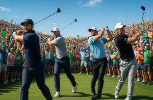 découvrez le golf pga au wm phoenix open, où les meilleurs golfeurs du monde s'affrontent dans une ambiance électrique et déchaînée, offrant un spectacle unique et intense.