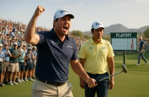 revivez le phoenix open pga: chris gotterup remporte la victoire en play-off face à hideki matsuyama, tandis qu'adrien saddier termine à la 60e place.
