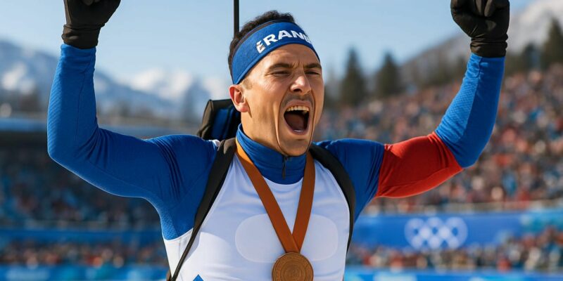martin fourcade remporte la médaille de bronze aux jo et bat un nouveau record historique dans sa discipline.