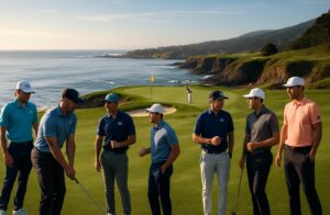 découvrez le spectacle inédit à pebble beach réunissant les meilleurs joueurs du pga tour pour un événement exceptionnel de golf.