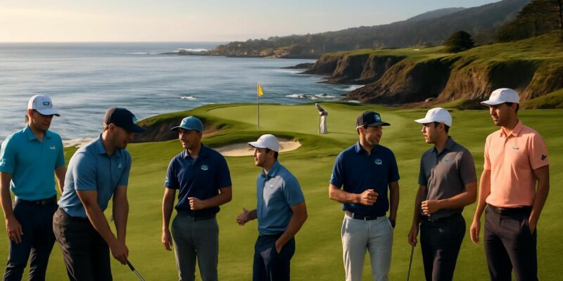 découvrez le spectacle inédit à pebble beach réunissant les meilleurs joueurs du pga tour pour un événement exceptionnel de golf.
