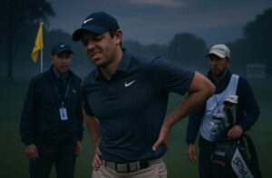 rory mcilroy se retire de l'arnold palmer en raison d'une blessure au dos, tandis que le tournoi est suspendu à cause de l'obscurité.