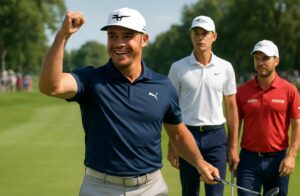 revivez la victoire exceptionnelle de gary woodland à l’open de houston du pga tour, devançant nicolai højgaard, tandis que saddier termine à la 38e place.