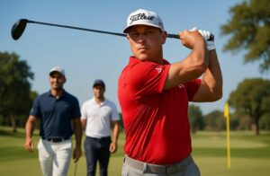 suivez le pga tour texas children’s avec gary woodland en tête en solitaire, tandis que pavon et saddier réussissent brillamment le cut, promettant une compétition intense.