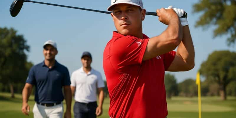 suivez le pga tour texas children’s avec gary woodland en tête en solitaire, tandis que pavon et saddier réussissent brillamment le cut, promettant une compétition intense.