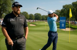 suivez le cognizant classic du pga tour où shane lowry est en embuscade et matthieu pavon conserve sa position, offrant un spectacle passionnant sur le green.