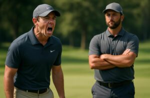 rory mcilroy s'indigne après que jon rahm ait refusé de payer les amendes imposées lors du tournoi de golf, suscitant des tensions sur le parcours.