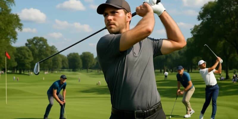au texas children's, waring mène après le 1er tour du tournoi de golf, tandis que pavon et saddier se distinguent en embuscade, promettant une compétition serrée.