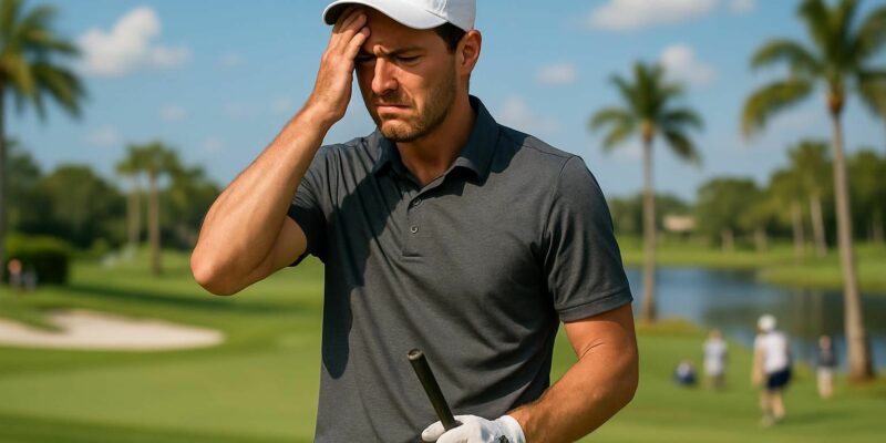 découvrez comment adrien dumont de chassart a dégringolé du 6e au 26e rang lors du pga tour en floride, après deux triple bogeys qui ont impacté sa performance.