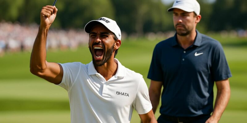 pga tour : bhatia s'impose en play-offs contre berger et remporte l'arnold palmer invitational, une victoire spectaculaire qui marque les esprits.