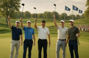 découvrez le résumé de la première journée du players championship sur le pga tour, où un quintuor de joueurs partage la tête du classement.