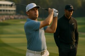 découvrez comment le pga tour reste discret sur tiger woods alors que gary woodland prend la tête du classement dans ce tournoi passionnant.