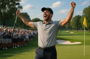 après une journée d'efforts intenses, jj spaun décroche sa troisième victoire sur le pga tour, confirmant son talent et sa détermination sur les greens.