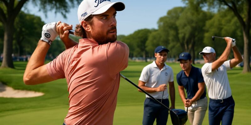 suivez le pga texas open où mark hubbard mène d'un coup, tandis que les joueurs français font face à des défis importants pour reprendre la tête.