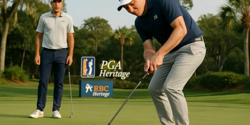 revivez la victoire spectaculaire de fitzpatrick face à scheffler lors des play-offs du rbc heritage, un moment fort du pga tour de golf.