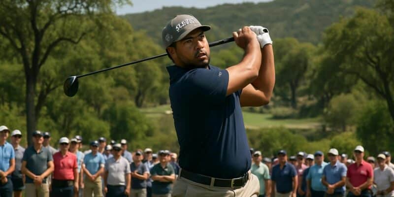 découvrez la performance impressionnante de jj spaun au texas open de san antonio, à seulement quatre jours du début du masters, dans ce résumé captivant du pga tour de golf.