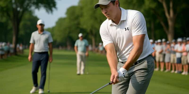suivez le pga tour avec matt fitzpatrick qui creuse l'écart en prenant trois coups d'avance sur scottie scheffler lors du rbc heritage.