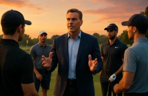 scott o’neil, dirigeant du liv golf, encourage ses joueurs en soulignant leur rôle de pionniers dans l'évolution du golf professionnel.