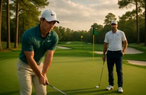 suivez en direct les duels passionnants entre rory mcilroy et scottie scheffler lors des masters d’augusta, un rendez-vous incontournable du golf mondial.