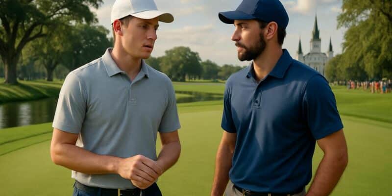 suivez les performances d'adrien dumont de chassart et davis chatfield au pga tour, partageant la 30e place après le premier tour à la nouvelle-orléans. analyse et résultats en direct.