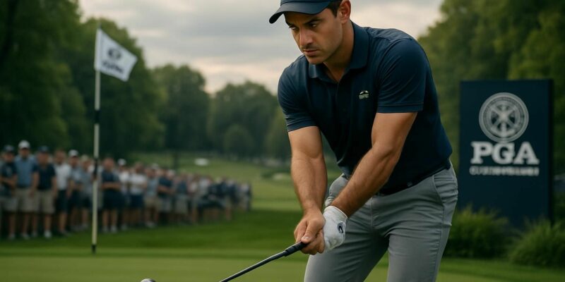 adrien saddier affronte un défi colossal pour tenter de franchir le cut du pga championship, affrontant les meilleurs golfeurs du monde dans cette compétition prestigieuse.