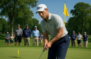 suivez le 3e tour des championnats pga avec l'américain smalley en tête. le suspense reste entier pour la victoire finale, ne manquez rien de cette compétition intense.