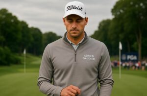 découvrez comment adrien saddier affiche calme et confiance avant de se mesurer aux meilleurs golfeurs mondiaux lors du championnat pga.