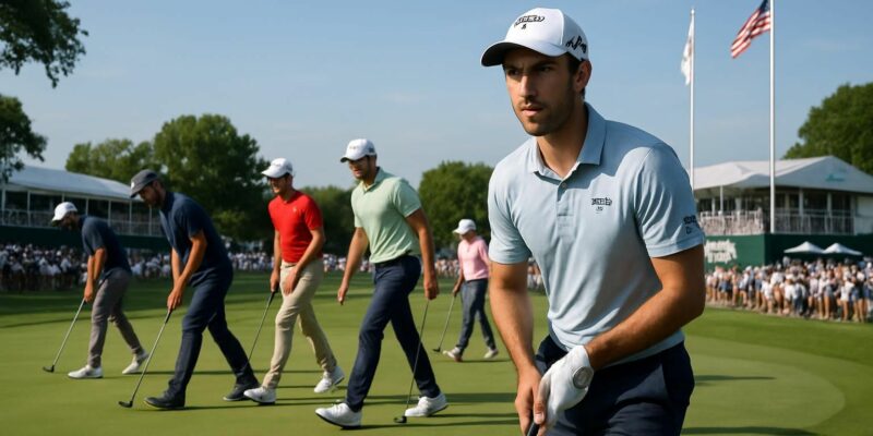 suivez le premier tour du golf pga - charles schwab challenge avec six leaders à -6 et adrien saddier qui reste dans la course, prêt à faire la différence.