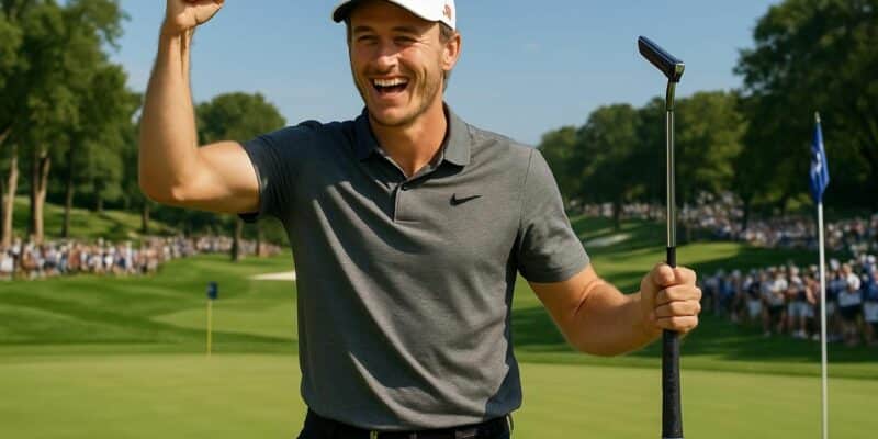découvrez la victoire impressionnante du jeune prodige norvégien kristoffer reitan au truist championship, une étape clé du pga tour, où il s'impose avec une avance de 2 coups.