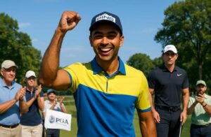 golf : aaron rai crée la surprise en remportant le pga championship, tandis que rory mcilroy termine à la 7e place. revivez les moments forts de cette compétition spectaculaire.