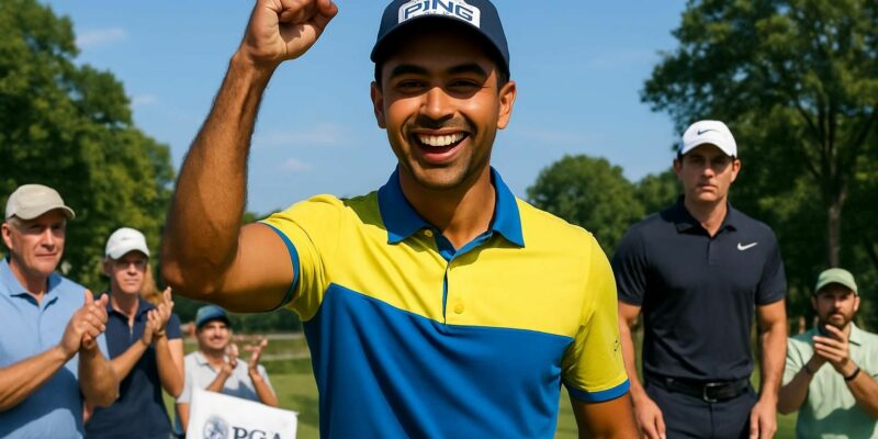 golf : aaron rai crée la surprise en remportant le pga championship, tandis que rory mcilroy termine à la 7e place. revivez les moments forts de cette compétition spectaculaire.
