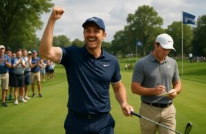 découvrez comment l'anglais rai a créé la surprise en remportant le pga championship, tandis que mcilroy termine à la 7e place dans cette compétition de golf captivante.