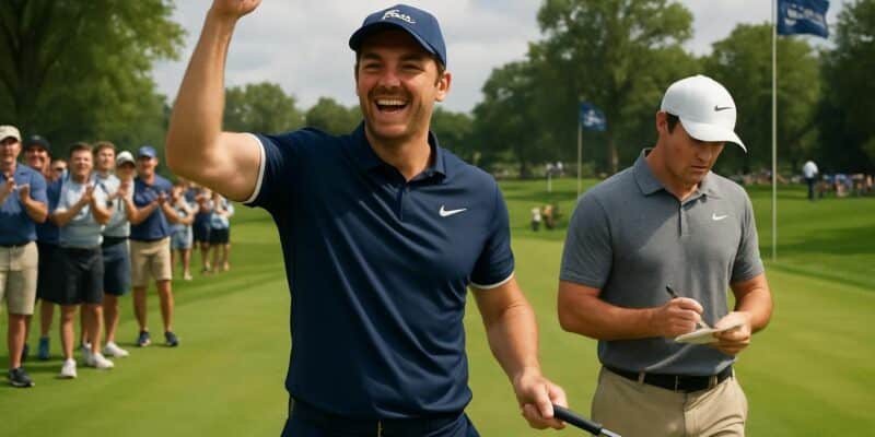 découvrez comment l'anglais rai a créé la surprise en remportant le pga championship, tandis que mcilroy termine à la 7e place dans cette compétition de golf captivante.