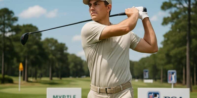 suivez le début du myrtle beach classic du pga tour avec adrien dumont de chassart, qui prend le départ à la 67e place dans cette compétition de golf prestigieuse.