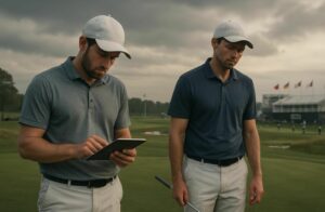 adrien saddier et ugo coussaud éliminés avant le cut, aucun joueur français en compétition ce week-end à l'us open.