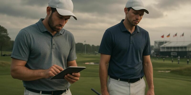 adrien saddier et ugo coussaud éliminés avant le cut, aucun joueur français en compétition ce week-end à l'us open.