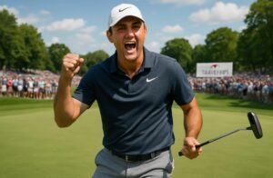 découvrez la performance exceptionnelle de scottie scheffler au travelers championship, avec un score impressionnant de 60, lui donnant une avance spectaculaire au classement du pga tour.