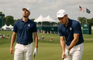 suivez les débuts contrastés des deux golfeurs français lors de l'us open, entre espoirs et défis sur le parcours.