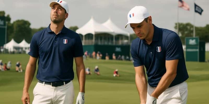 suivez les débuts contrastés des deux golfeurs français lors de l'us open, entre espoirs et défis sur le parcours.