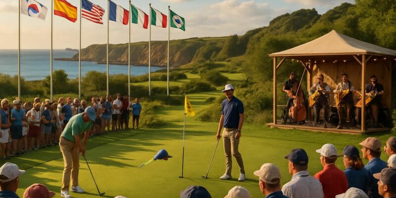 vivez l'émotion du golf en direct en côtes-d’armor : passion, musique et ambiance chaleureuse au rendez-vous, avec 8 compétitions mondiales à ne pas manquer.