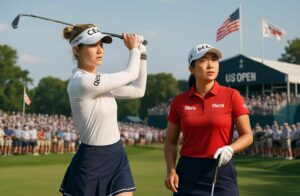 nelly korda et sei young kim prennent le dessus à l'us open, dominant la compétition avant la dernière ronde décisive.