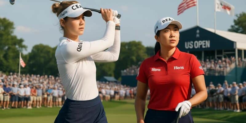 nelly korda et sei young kim prennent le dessus à l'us open, dominant la compétition avant la dernière ronde décisive.