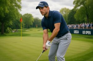 adrien dumont de chassart se place 30e après le premier tour de l'us open lors du pga tour, offrant une performance prometteuse dans ce prestigieux tournoi de golf.