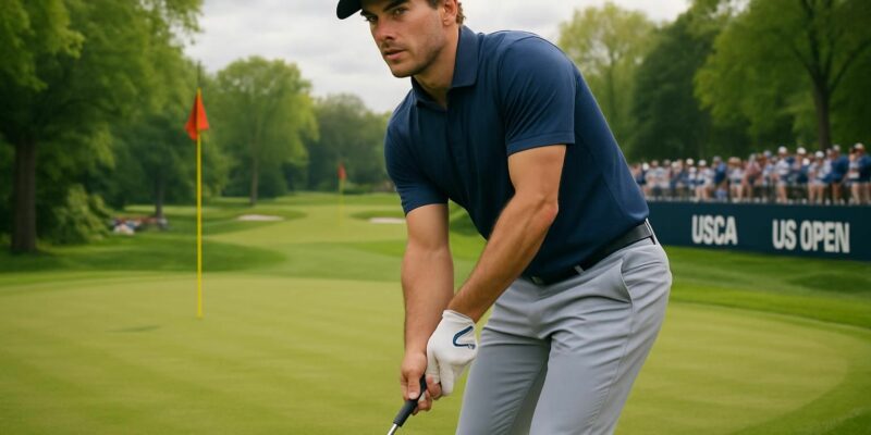 adrien dumont de chassart se place 30e après le premier tour de l'us open lors du pga tour, offrant une performance prometteuse dans ce prestigieux tournoi de golf.