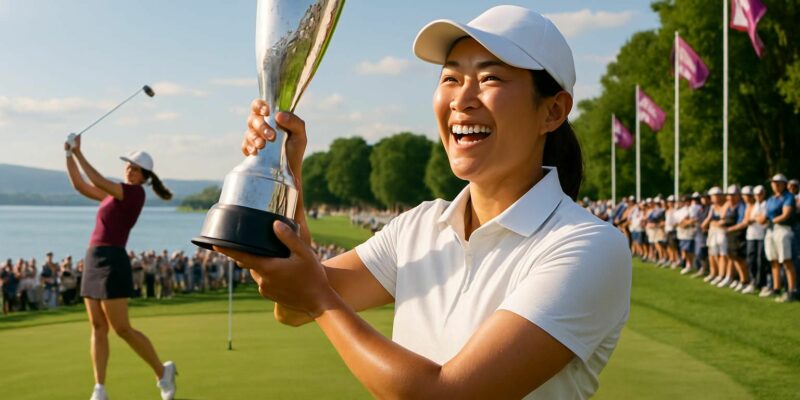 revivez le championnat amundi evian avec la victoire historique de ryu et la performance remarquable de delacour, classée dans le top 20.