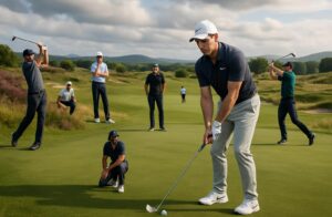 suivez le duel intense à cinq en tête du genesis scottish open avec mcilroy à -5, tandis que pérez et rozner adoptent une stratégie clé pour se positionner parmi les leaders.