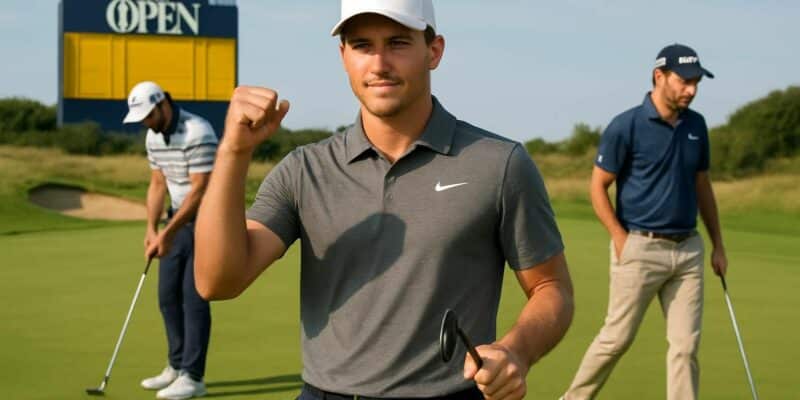 découvrez le premier tour de l'open championship de golf où jackson suber prend une avance dominante, tandis que perez et rozner se battent pour réduire l'écart et se rapprocher des leaders.